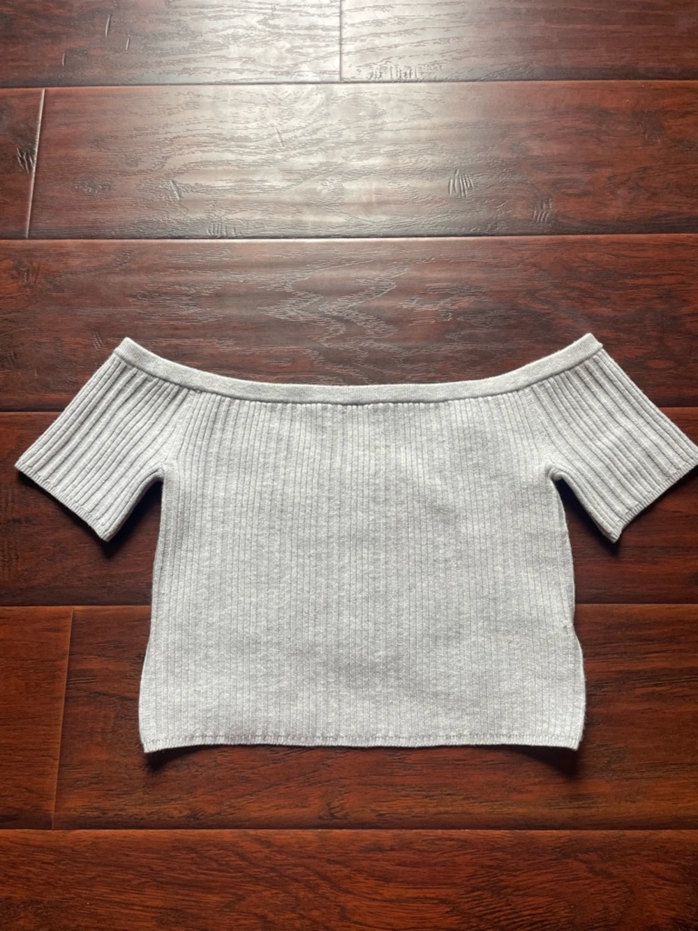 Aerie Knit Crop Top off the shoulder